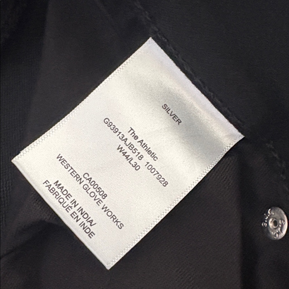 NEW Silver Jeans Authentic Men's The Athletic Black Jeans 44x30 - Picture 3 of 7